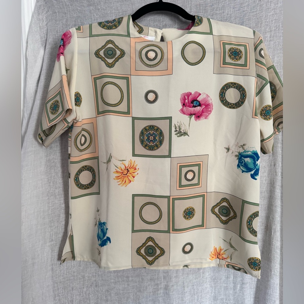 Vintage 90’s French Silk Blouse. Size M. Like new.